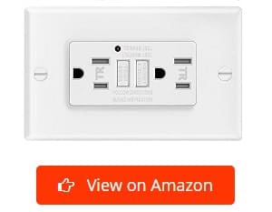 TOPGREENER In-Wall Smart Wi-Fi Outlet with Energy Monitoring, 15A/120V, White